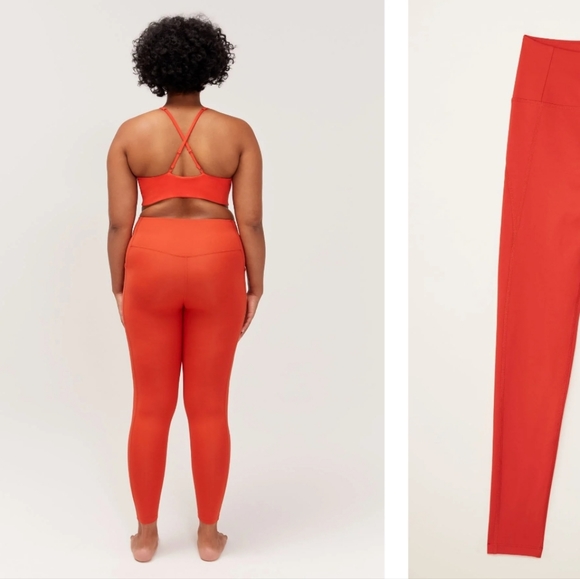 NWT Girlfriend Collective Compressive Pocket Legging in Tart - Picture 11 of 12